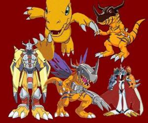 пазл Agumon является одним из основных Digimon. Agumon это очень смелый и весело Digimon