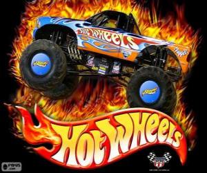 пазл Hot Wheels монстр грузовик в действии