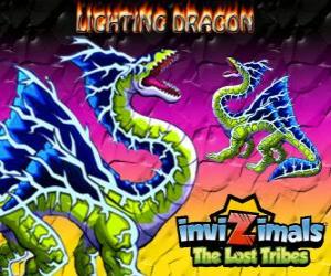 пазл Lightning Dragon. Invizimals Затерянные племена. Invizimal этот дракон доминирует сила молний и грома