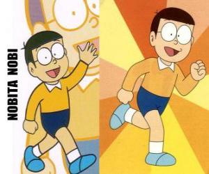 пазл Nobita Ноби является герой приключений вместе с Doraemon