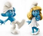 Кламси и Смурфета, персонажи в фильме Smurfs