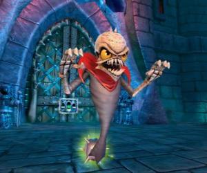 пазл Skylander Ghost Roaster, существо, которое ест плохо призраков. Нежить Skylanders