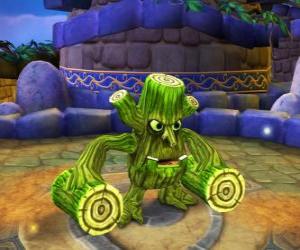 пазл Skylander Stump Smash, молоток существо имеет деревянные бревна, а не оружия. Skylanders Жизнь