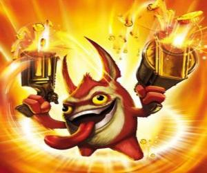 пазл Skylander Trigger Happy, царь курок. Технология Skylanders