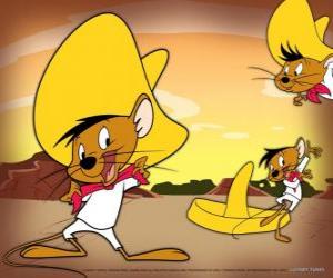 пазл Speedy Gonzales, быстрый мыши во всех Мексике