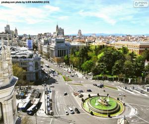 пазл Вид из Мадрид, Alcalá-Gran Vía