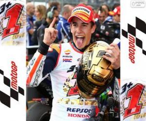 пазл Марк Márquez, 2014 году чемпионом мира по MotoGP