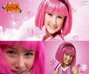 пазл Стефани, девушка герой из Lazy Town, которая любит розовый цвет