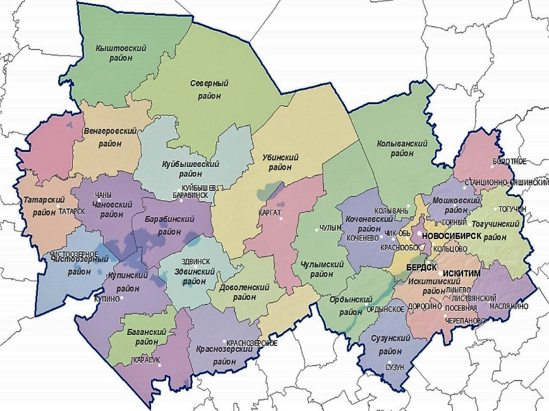 Карта новосибирской области куйбышевский район